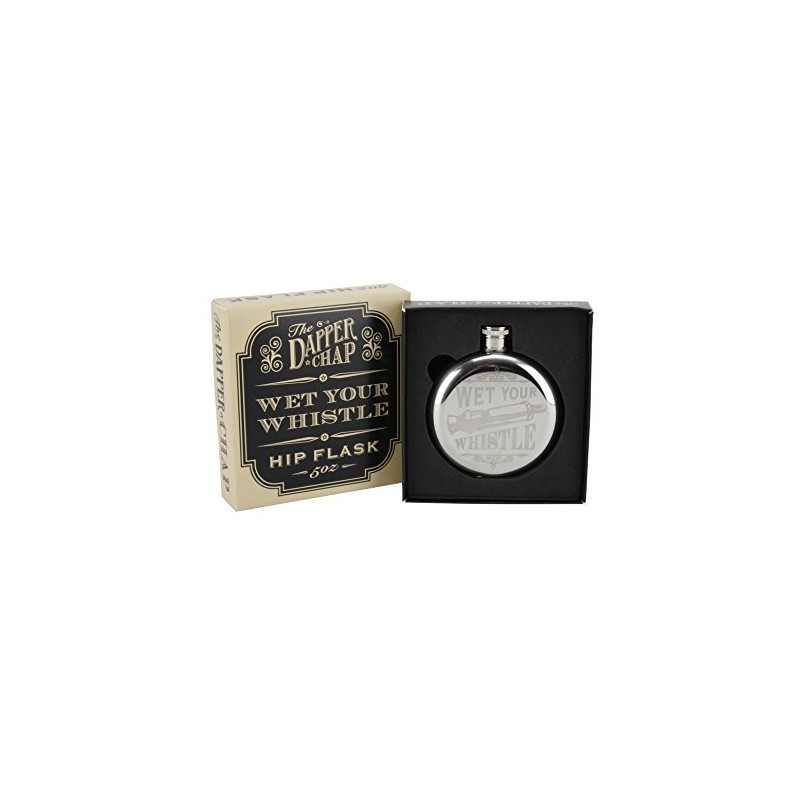 The Dapper Chap 'Wet Your Whistle' 5oz Hip Flask