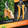 GRÜNTEK Bypass Secateurs Woodpecker, Allround Comfort Gardening Pruning Shears/Scissors with