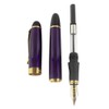 Gullor Jinhao X450 Fountain Pen, Gold Trim, Medium Nib, Purple
