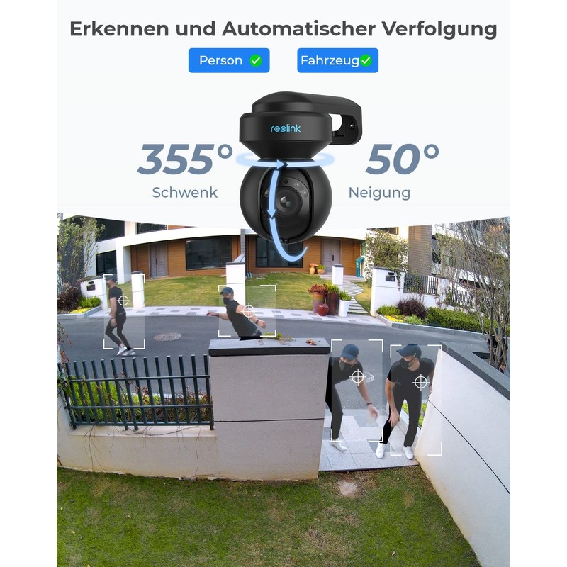 Reolink 5MP PTZ Outdoor Surveillance Camera, 3X Optical Zoom, 2.4/5GHz