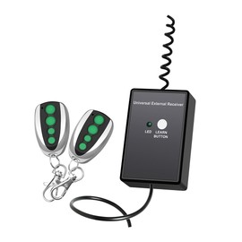 TOPENS ERM12 Universal External Receiver and Remote Control Set for Automatic Gate Operator, Garage Door Operator, Radio Remote Control Switch, Transmitter for Access Control with 2 Handheld