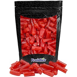 Fruidles Strawberry Licorice Bites, Soft Licorice Candy for Parties, Birthdays, Events, and Much More (2 Pound)