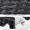 Laundry Hamper with 3 Removable Liner Bags; 132L Handwoven Rattan