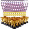 THE TWIDDLERS - 48 Piece Plastic Trophy & Medals Awards