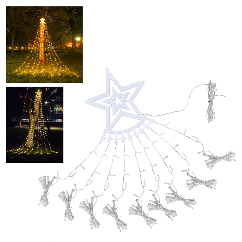LED Star String Light Christmas Tree String Light Outdoor Decoration