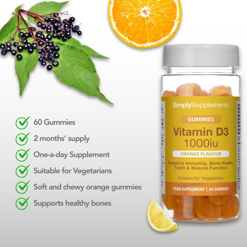 Vitamin D Gummies | 25mcg / 1000iu of Vitamin D3