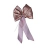 Rose Gold Glitter Glimmer Wired Holiday Wreath Bow (8, Large)