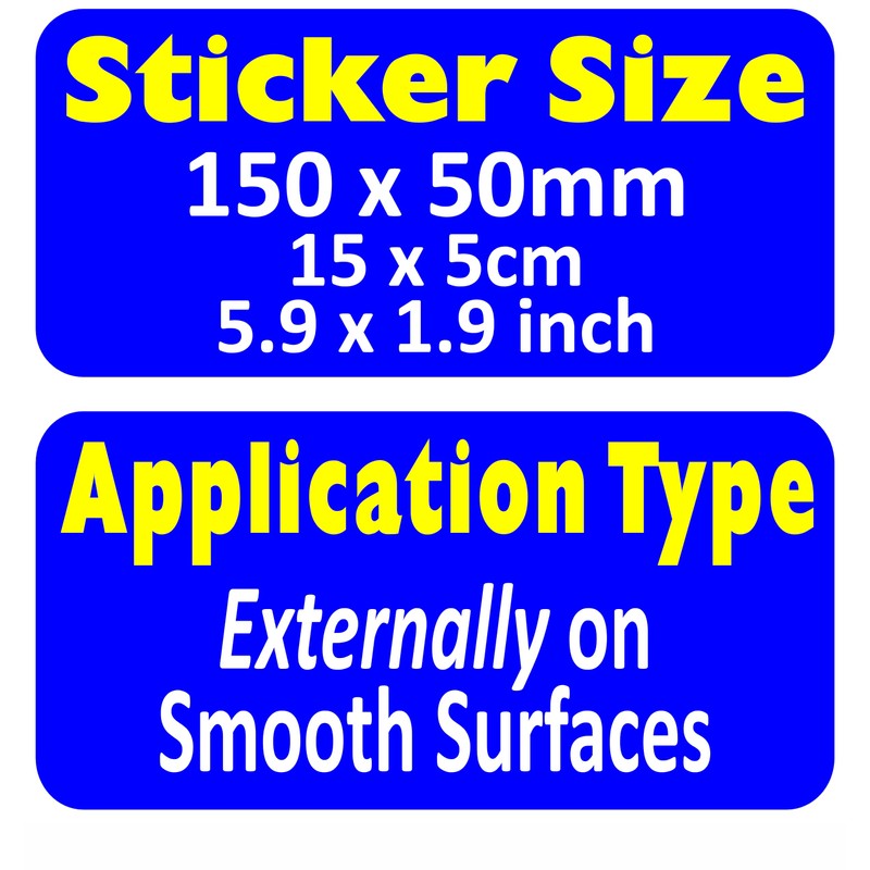 2 x VEHICLE Stickers No Eating Drinking Smoking Vaping Wear