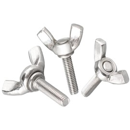 M4x12mm 304 Stainless Steel Wing Butterfly Screws Bolts,Wing Bolt,Machine Fastener,Thumb Hand Screws for Electronic Equipment,10pcs