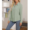 NONSAR Women's Blouse, V-Neck Shirts, Elegant Casual Work Tops with