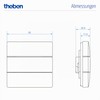 Theben 4969232 iON 102 KNX Touch Sensor 2 Buttons Secure