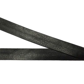 Großhandel für Schneiderbedarf 3 m Einfassband/Band aus Kunstleder schwarz 15 mm