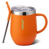 VINUR Kids Tumbler with Handle 12 oz Stainless Steel Double
