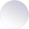 Elegant Decor Gracin 28" Round Contemporary Frameless Clear Mirror
