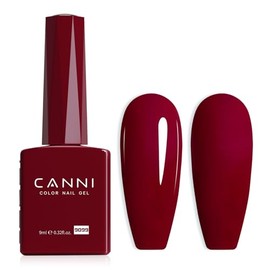 CANNI - Esmalte de uñas en gel de color rojo oscuro, 1 pieza                                                                                          