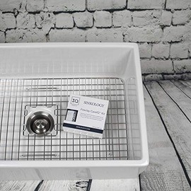 Sinkology SinkSense Fireclay Sink Care Kit, Cleaner and Protect System, Removes Stains and Maintains Finish, Includes Microfiber Cloth