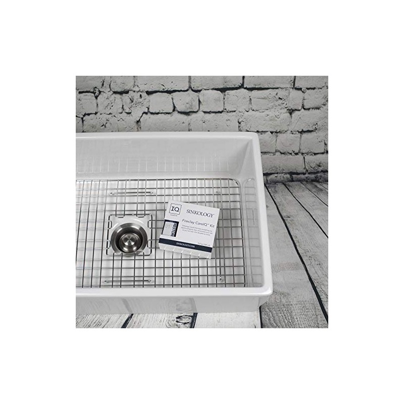 Sinkology SinkSense Fireclay Sink Care Kit, Cleaner and Protect System,