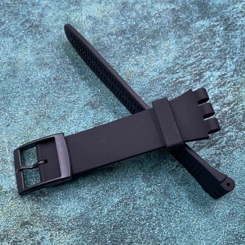 Rihahisy Silicone Rubber Watch Strap/Watch Band Replacement for Swatch (19mm,