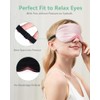BeeVines Máscara para dormir 100 seda, máscaras oculares opacas (2