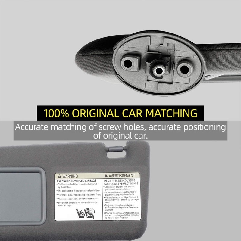 Dasbecan Left Driver Side Sun Visor Compatible with Toyota Tacoma