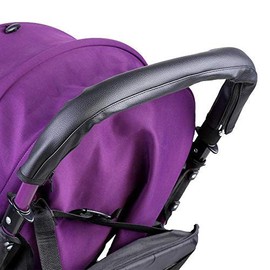 Atyhao Armrest Handle for Baby Pram Handles Universal Lid Dust Cover PU Leather Black with Zipper