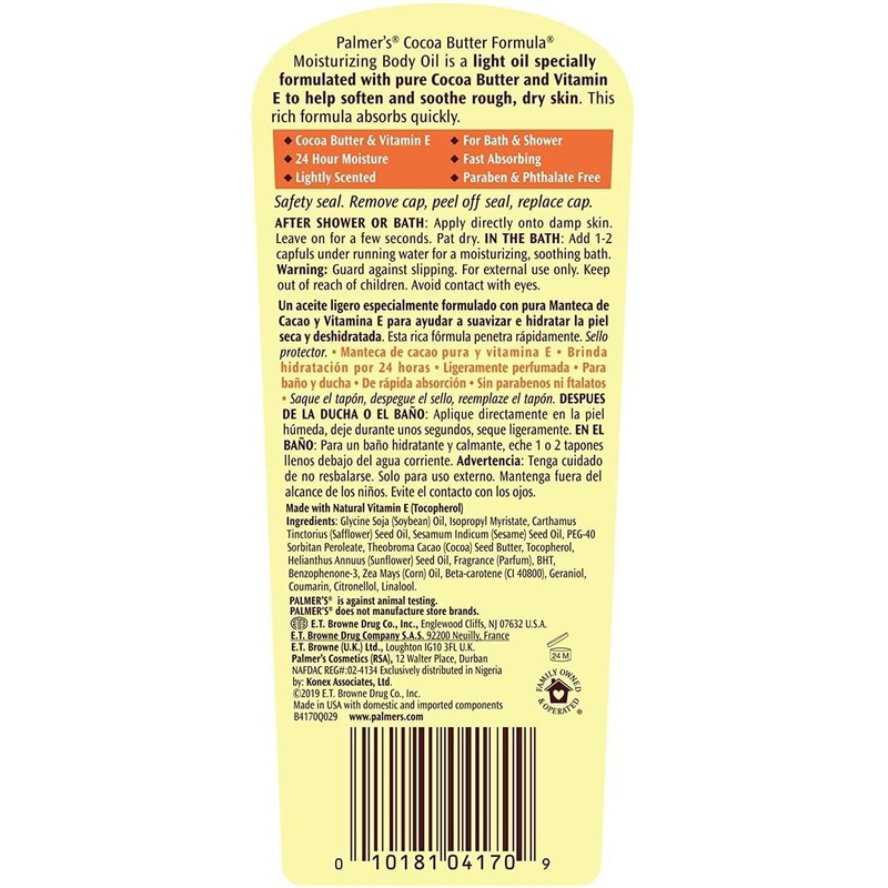 Palmer's Cocoa Butter Formula Moisturizing Body Oil with Vitamin E