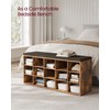 VASAGLE CUSTOS Collection - Shoe Bench, Storage Bench with Padded