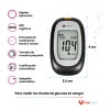 Glucómetro 310 con 50 tiras + 100 lancetas – Negro