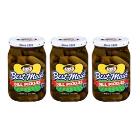 Best Maid Pickles – 9-Item Assortment of Dill, Sweet, Bread & Butter, Okra, and Specialty Pickles - 3 or 6 Packs (3 Pack, Whole Dill Pickles)