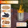 AOOSU Tabletop Fire Pit, Table Top Portable Firepit, Stainless Steel