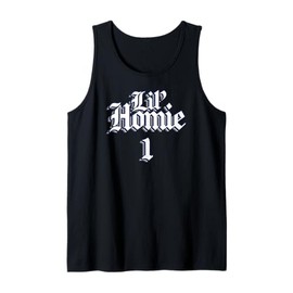 LIL HOMIE 1 Funny Twin Matching Outfits Identical Twin Tank Top