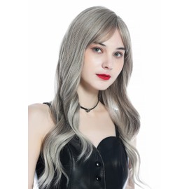 WIG ME UP - LC272N-10T85/88A Women's Wig Very Long Wavy Balayage Highlighted Medium Blonde Platinum Blonde Strands