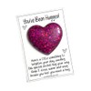 Pocket Hug Heart- Chunky Dark Pink Glitter