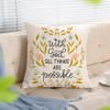 Ogiselestyle Farmhouse Pillow Cover with God All Things are Possible