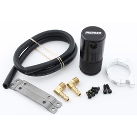 Moroso 85497 Air/Oil Separator Catch Can Kit, Universal Small Body, Black Finish