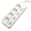 Value 3 m 4 Way Single Switch Power Strip White
