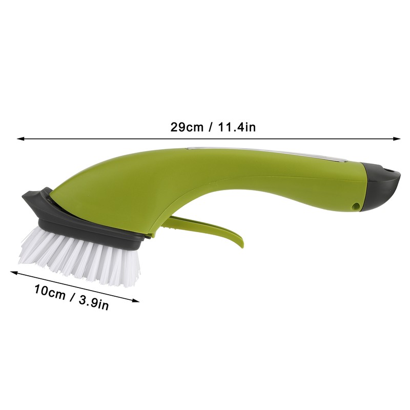 Long Handle Cleaning Brush with Soap Dispenser for Kitchen Pan