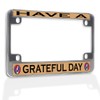 Fastasticdeals Metal Insert Bike License Plate Frame Have A Grateful