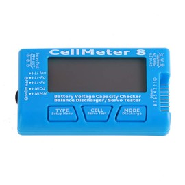 RC CellMeter 8 Digital 1S-8S Battery Capacity Checker Battery Voltage Tester LCD Backlight for LiPo Life Li-ion NiMH Nicd