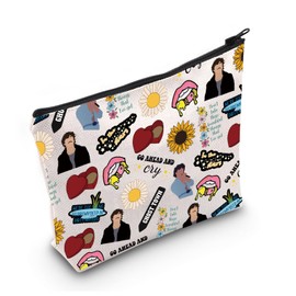 America Heart Tour 2025 Makeup Bag Go Ahead and Cry Cosmetic Bag American Singer Songwriter Fans Gift (Go Ahead and Cry)