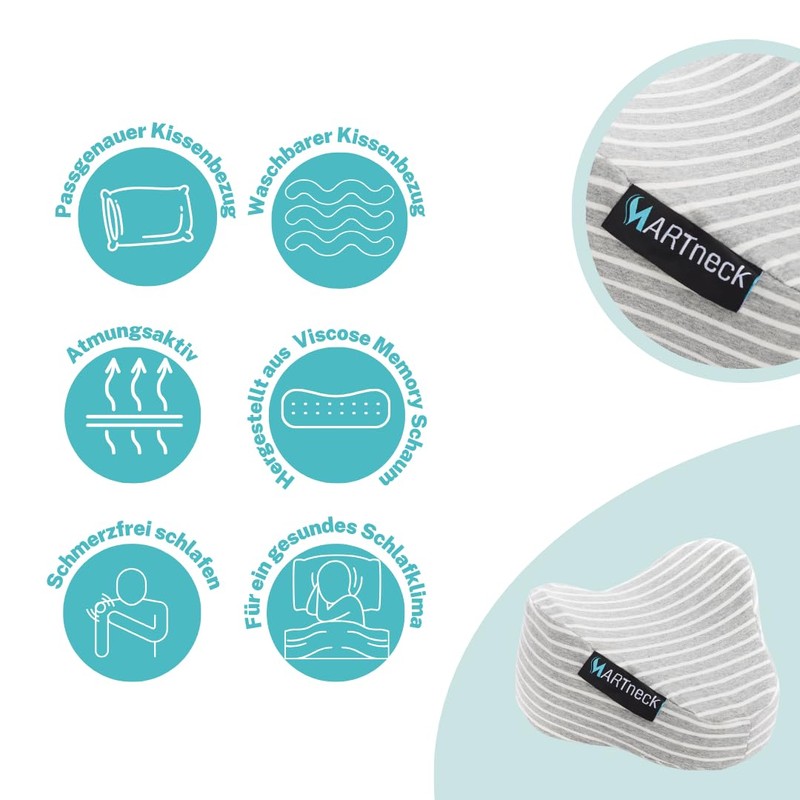 MARTneck® Knee Pillow - Orthopaedic Knee Pillow for Side Sleepers,