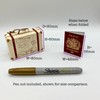 DIY Surprise Mini Suitcase & Mini Burgundy/Red & GOLD effect