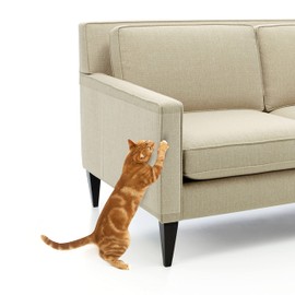 FluffyDream Furniture Protector from Cats, 10-Pack 12”×17” cat Couch Protectors Anti Cats Scratch, Cat Scratching Deterrent Training Tape