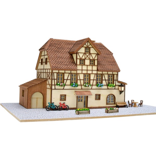 Woody Joe 1/87 European Cityscape Series German Wood Model Building Kit