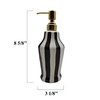 ACK Tuscany Embossed Hand Painted Ceramic, 4-Piece Bathroom Accessories, Soap