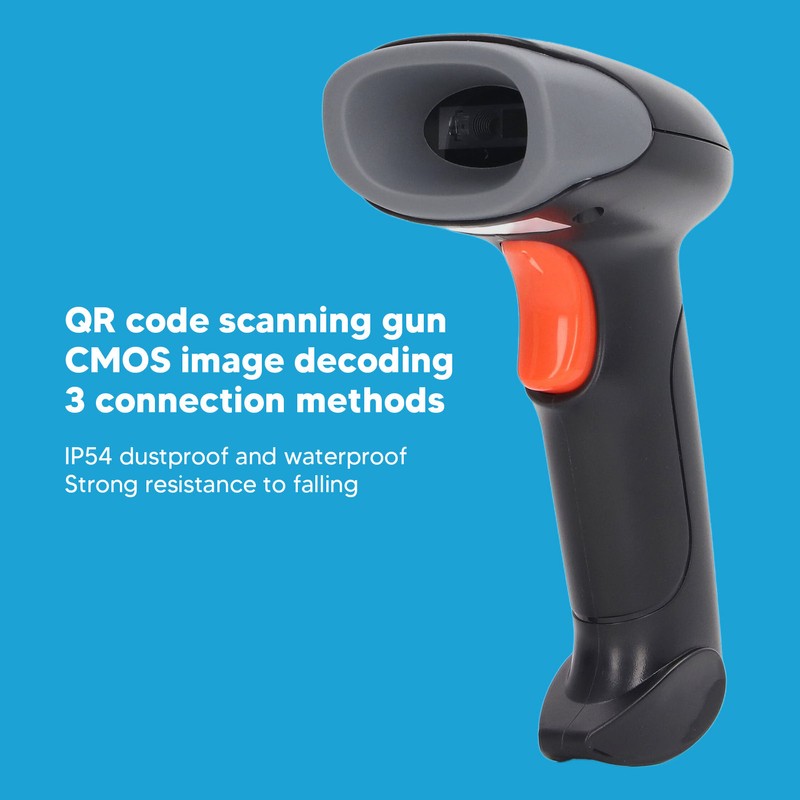 Wireless Barcode Scanner High Accuracy Portable Handheld 2D QR Code