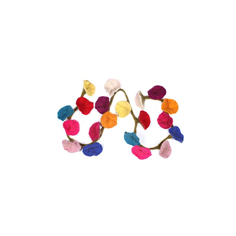 Pachamama Hand Felted 175 CM Flower Garland - Handmade Wool