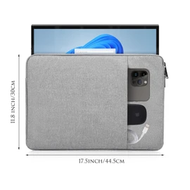 Portable Monitor Case Sleeve 18.5 Inch for InnoView UPERFECT Arzopa Most Large 18/18.5 Inch Portable Monitor Pouch Bag with Pocket(17.5x11.8 Inch)