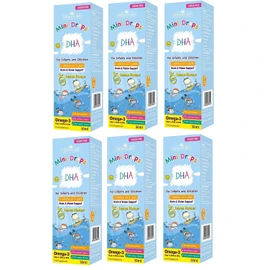 natures aid DHA Omega-3 Mini Drops for Infants and Children, Sugar Free, 50 ml (Pack of 6)