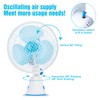 Wilytyres Clip On Fan Oscillating, 2 Speeds Quiet Clamp Fan,